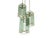 Italian Golden Aluminum and Smoked Glass Pendant Lamp, 1960s For Sale - Image 6 of 11