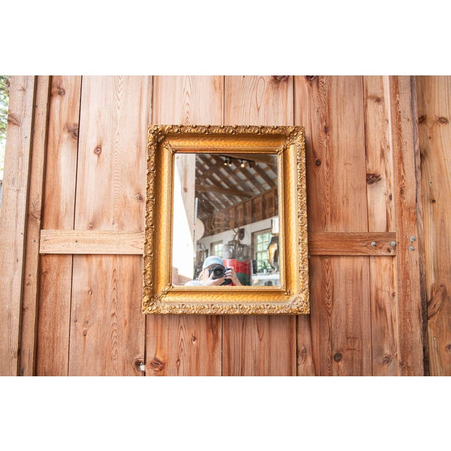 Late 19th Century Gold Ornate Framed Mirror For Sale - Image 6 of 8