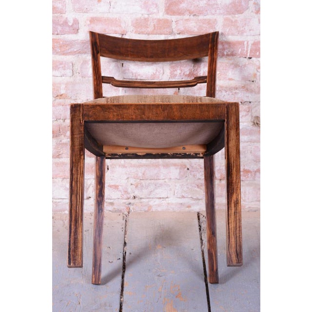Art Deco Chairs in Walnut, Czech, 1920s, Set of 6 For Sale - Image 12 of 16