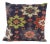 Vintage Colorful Geometric Pattern Pillow For Sale