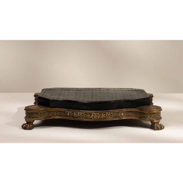 19th Century France Black Wood Pedestal For Sale - Image 13 of 18