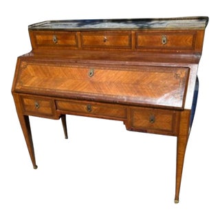 Late 19th Century Antique French Rosewood Large Desk For Sale