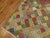 Colorful vintage one of a kind wide Turkish Deco gallery runner with a colorful diamond motif with a red center medallion....