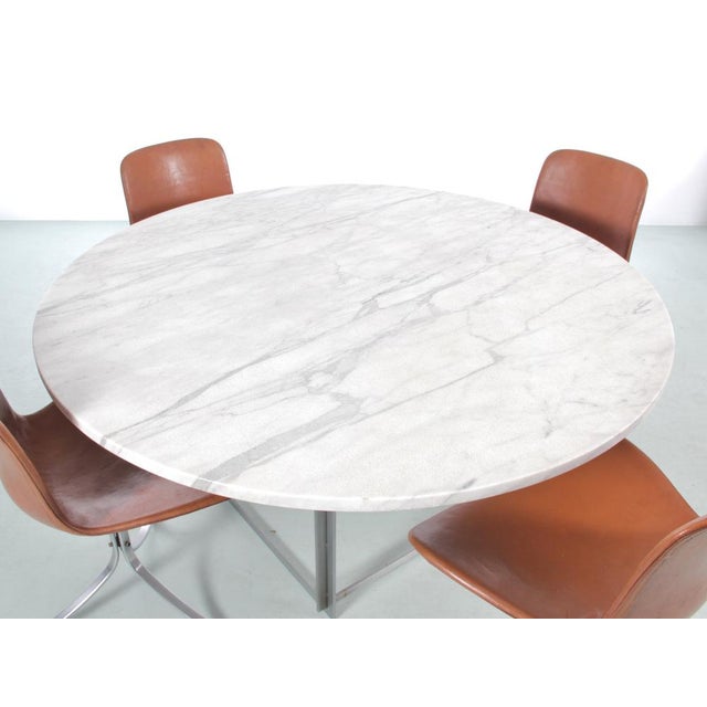 Metal Scandinavian Dining Table PK-54 with Extension by Poul Kjaerholm for E. Kold Christensen, 1960s For Sale - Image 7 of 18