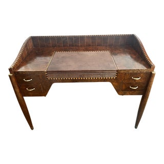 Vintage Art Deco Writing Desk in the Style of Emile-Jacques Ruhlmann For Sale