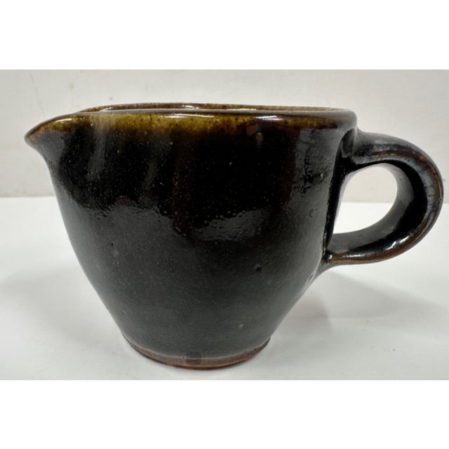 Original Studio Pottery Cup With Spout Vintage 1964 2.5"h - Atsuya Hamada (1932-1986, Japanese) Son of Shoji Hamada.