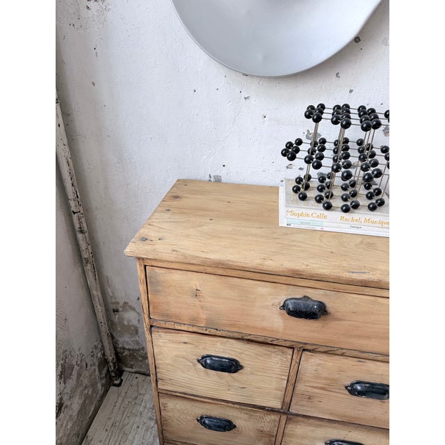 Pine Workshop Cabinet with Drawers, 1950s For Sale - Image 16 of 18