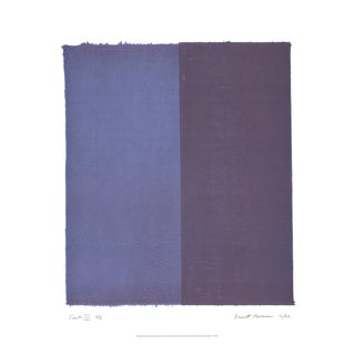 Barnett Newman Canto VIII 23.5" X 19.5" Poster 1998 Abstract Blue For Sale