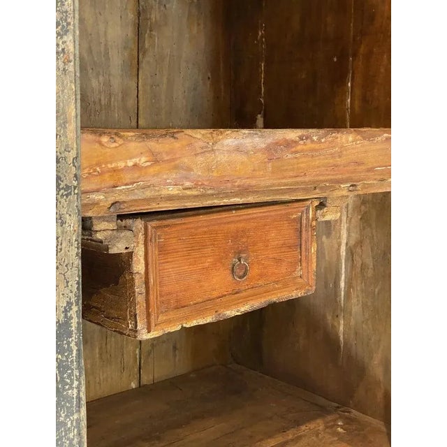 Ebonized Two-Door Pine Cabinet, Italy, 19th Century For Sale - Image 9 of 12