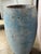 Terracotta Mediterranean Style Vessel With Pale Blue Weathered Patina For Sale - Image 11 of 12