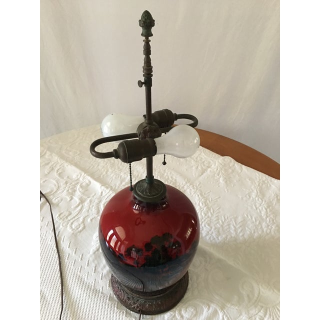 Royal Doulton Flambé Lamp For Sale - Image 10 of 11