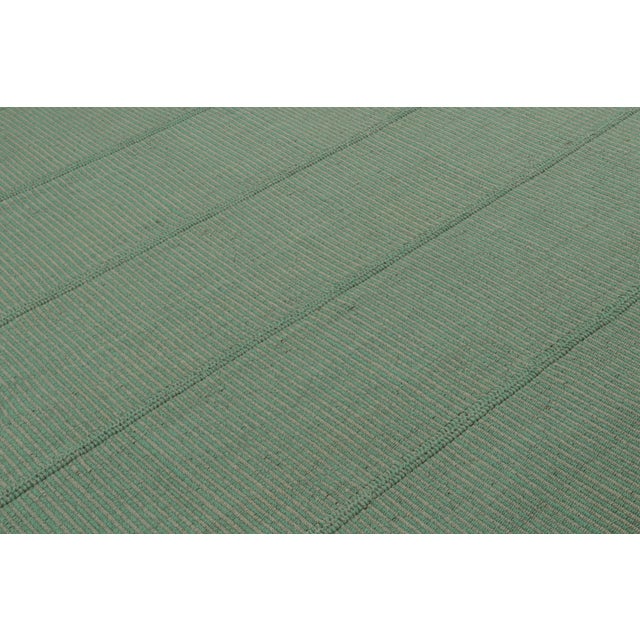 2010s Rug & Kilim’s Contemporary Kilim, in Teal and Seafoam Accents For Sale - Image 5 of 7
