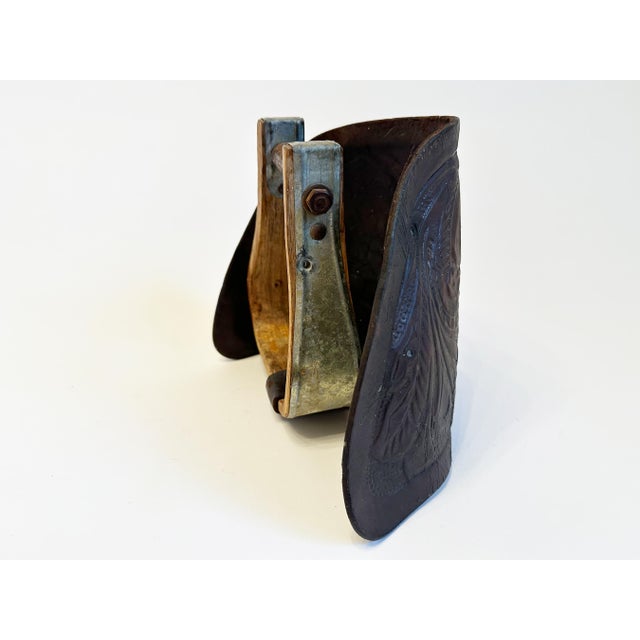 Saddle Stirrup Tapaderos, 1930s Western Horse Decor For Sale - Image 9 of 9