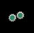 2010s Natural Emerald Diamond Earrings 14k Gold 2.99 TCW Certified For Sale - Image 5 of 10