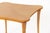 Wood Vintage Art Deco Swedish Square Beech Scalloped Table 1940s For Sale - Image 7 of 10