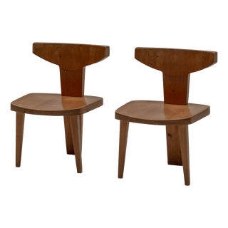 Vintage Sculptural Side Chairs by Jacob Kielland-Brandt, Denmark, 1960s, Set of 2 For Sale