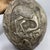 Silver Vintage Silver-Tone Bronze Vase With Crane and Pine Relief - Asian Decorative Object For Sale - Image 8 of 8