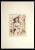 The Devoted Lady in The Garden is an original drawing in Ink and Watercolor in the first half of the 20th Century. Good...