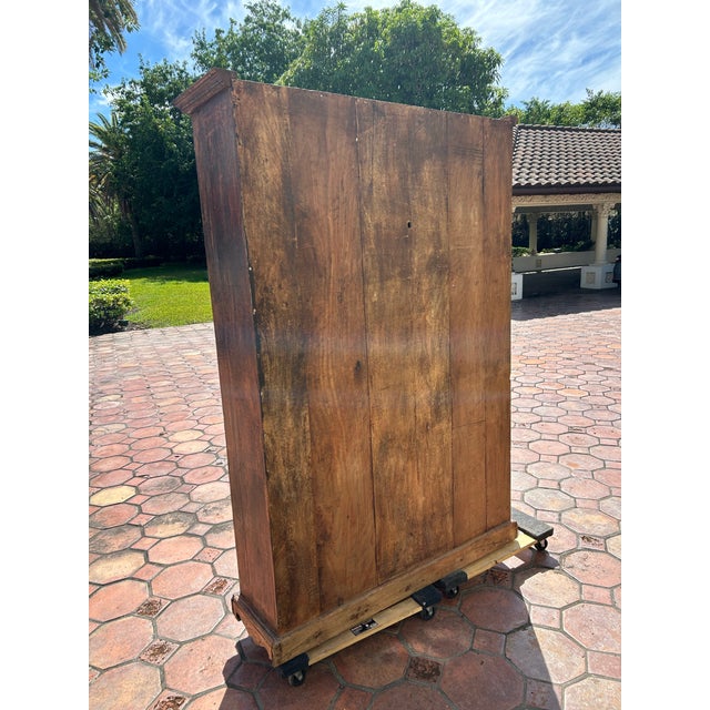 Mid 18th Century Antique 18th Century Indian Teak Armoire For Sale - Image 5 of 9