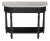 Danielle 40 in. W Rectangular Marble and Wood 1 Drawer Console Table with Lower Open Shelf, Washed Black For Sale