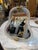 Vintage Murano Style Twisted Art Glass Vanity Mirror With Brass Accents For Sale In Los Angeles - Image 6 of 9