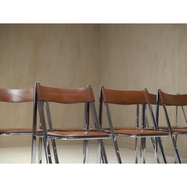 Tamara Folding Chairs from Arrben, 1970s, Set of 7 For Sale - Image 7 of 12