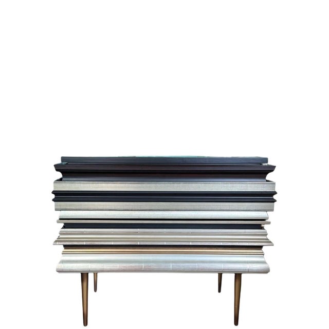 Wood Frame Collection Nightstand by Luis Pons For Sale - Image 7 of 7