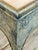 Blue Louis XV Style Custom Painted Marble Top Side Table For Sale - Image 8 of 12