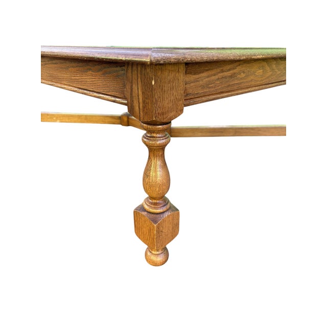 Late 20th Century Pennsylvania House William and Mary Style Oak Coffee Table For Sale - Image 9 of 12