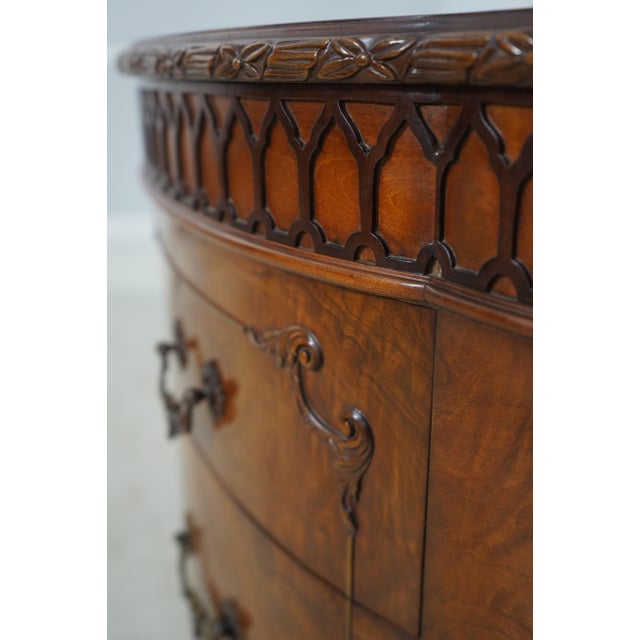 Romweber Vintage Walnut Georgian Commode Dresser Chest For Sale - Image 16 of 18