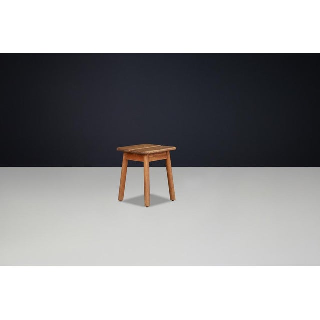 1960s French Coffee Bean Stool in Stained Beechwood by Pierre Gautier-Delaye, 1960s For Sale - Image 5 of 12