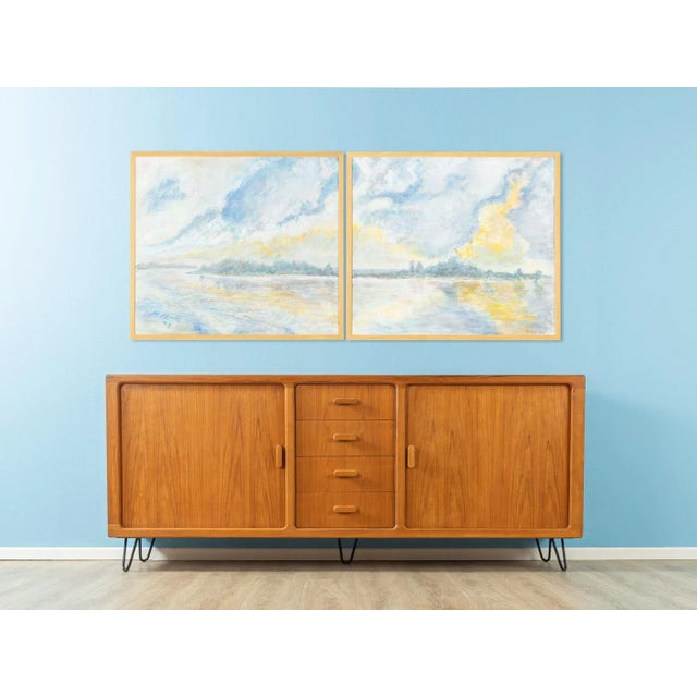 Helga Müller, Blue Hour, 1990, Acrylic on Paper For Sale - Image 4 of 10