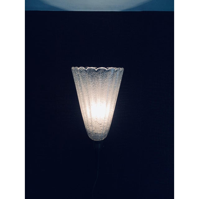 Italian Art Glass Wall Lamp by Barovier & Toso, 1950s For Sale - Image 14 of 14
