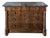 Louis Philippe Burled Walnut Commode With Black & White Marble Top, Circa 1840–1870 For Sale
