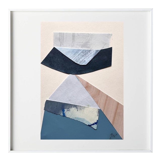 "Rhythm Replaces Reason 1" Original Mixed-Media Collage on Paper by Zac Woodiel For Sale