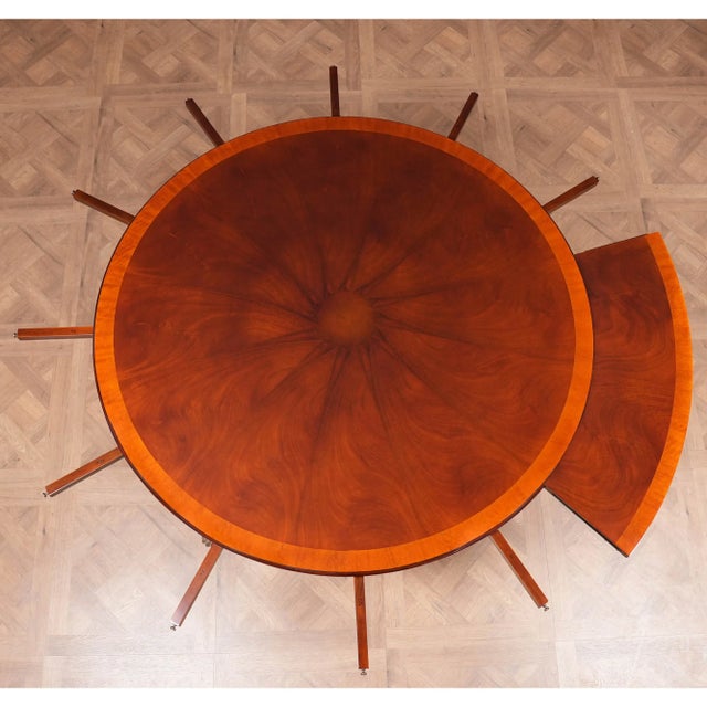 Wood Niagara Furniture Round Perimeter Table For Sale - Image 7 of 13