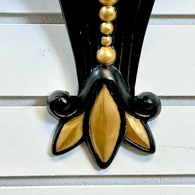 1940s Vintage French Neoclassical Art Deco Hollywood Regency Wall Bracket For Sale - Image 4 of 14