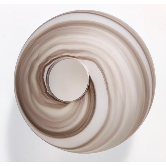 Adjustable Oval Glass Pendant Lamp attributed to Ludovico Diaz De Santillana for Veart, 1970s For Sale - Image 9 of 12