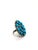 Bochic “Orient” Diamond & Turquoise Retro Ring Set In 18K Gold & Silver For Sale - Image 4 of 6