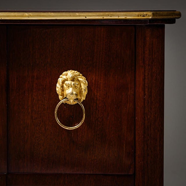 Brown Neoclassical Chest of Drawers, Western Germany, 1800 For Sale - Image 8 of 9