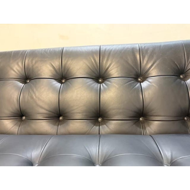 Black Leather RH-306 Sofa attributed to Robert Haussmann for de Sede For Sale - Image 8 of 18