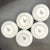 White 1960s LaGardo Tackett for Schmid Porcelain Demitasse Espresso 4" Cups With Saucers - Service for 5 For Sale - Image 8 of 8
