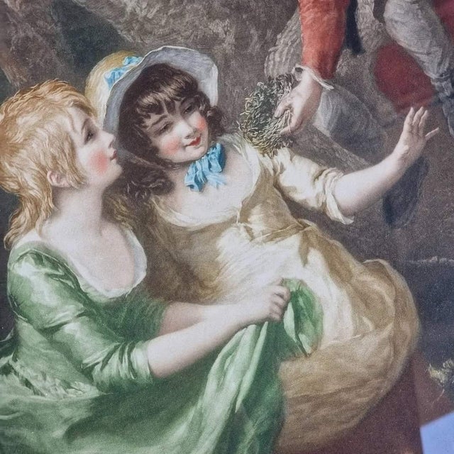 Louis Busiere, Henry Thomson, Summer, 1936, Antiqued Glass & Wood & Paper, Framed For Sale - Image 6 of 11