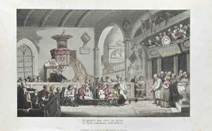 Thomas Rowlandson, By Piety's Due Rites tis Given, Etching, 1817