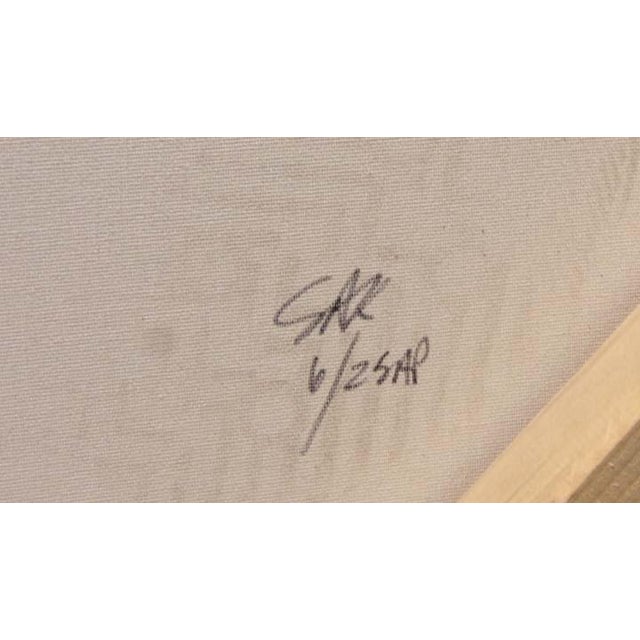 Steve Kaufman Steve Kaufman "Marilyn Monroe" Serigraph on Canvas Hand Signed# Pink Canvas For Sale - Image 4 of 4