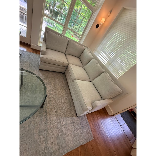 Gray Like New Vanguard Riverside Two Piece Sectional For Sale - Image 8 of 8