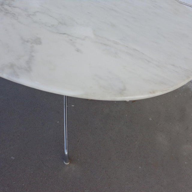 Mid 20th Century Eames for Herman Miller Executive Series Marble-Top Chrome Base Table, Attributed For Sale In Houston - Image 6 of 8