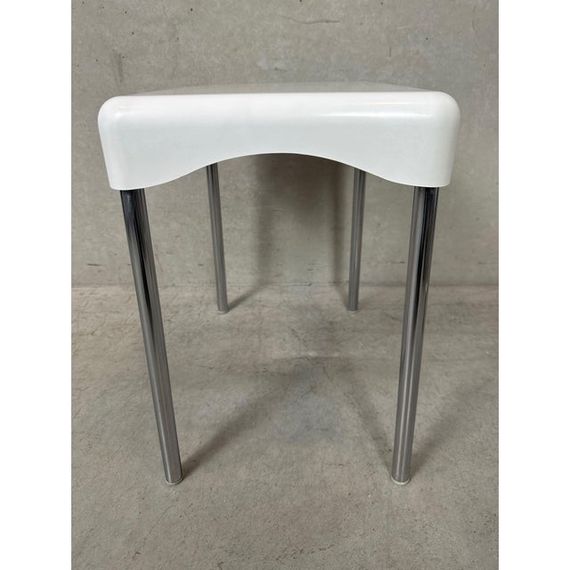 Vintage stool by CM Italy. Model: Marmore. Perfect bathroom stool or plant table. In good condition. Height: 42cm. Width:...