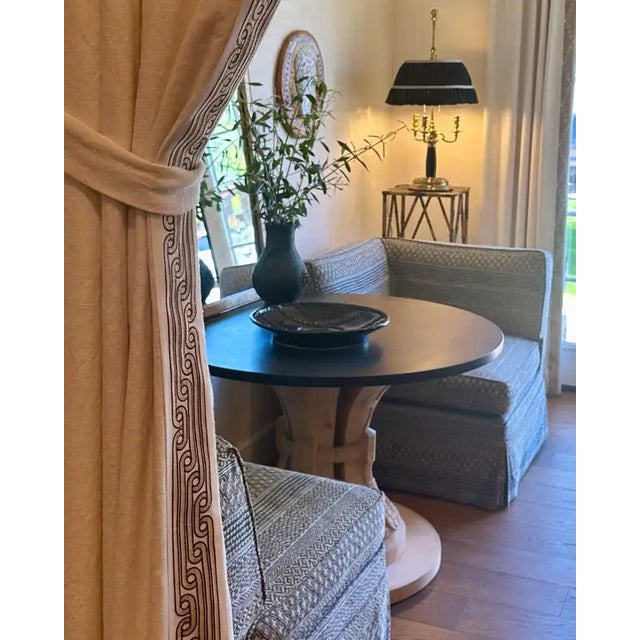 Custom Hand-Carved Center Table With Black Stone Top, by Hendrix Allardyce For Sale - Image 10 of 10