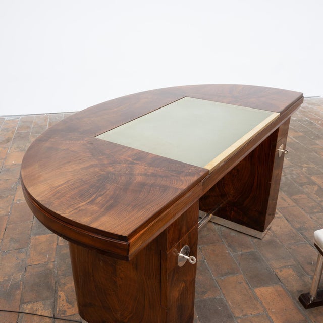 Vintage Art Deco Desk and Chair, 1950, Set of 2 For Sale - Image 11 of 17